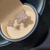 Регулируемое открытое кольцо с четырехлистным клевером для женщин - Невыцветающее модное европейское и американское свадебное/вечернее аксессуар.
