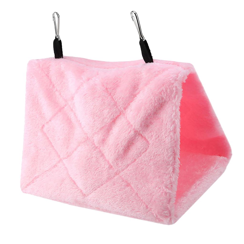 Soft Plush Hammock Hanging Cage Tent for Birds Parrot Winter Warm Bed Pet Toy
