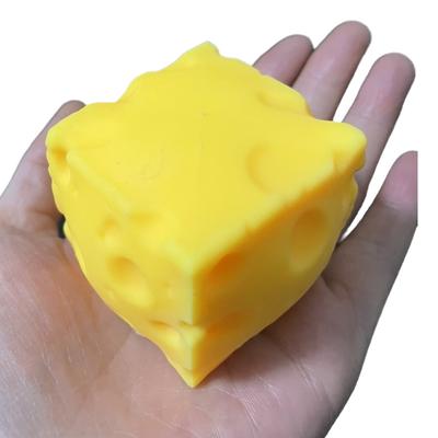 Сырный кубик Антистресс Сырная Формируемая Сжимаемая Игрушка Не отскакивающая Игрушка-непоседа Сенсорная Противострессовая Рождественский Подарок