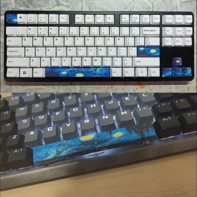 8 клавишные кастомные механические клавиатуры колпачки клавиш ESC Enter 6.25u пробел PBT оригинальный профиль новинка крышка клавиши клавиатуры DIY