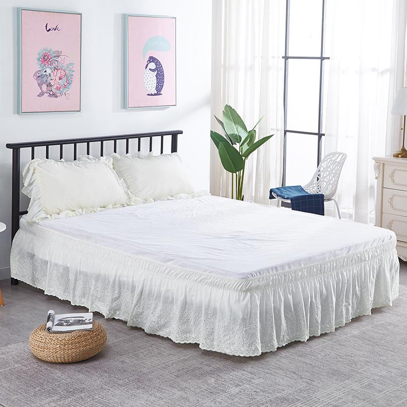 Лидер продаж, утолщенные оборки, люверсы, цветочная вышивка, зубчатая эластичная юбка с рюшами и рюшами, хлопковая полиэфирная ткань премиум-класса