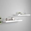 VidaXL Floating Wall Shelves 2 Pcs White 90x23.5x3.8 Cm MDF