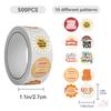 500 шт./рулон Sunshine Art Healing Words Kids Rewards Stickers - DIY Scrapbooks Декор Альбома Герметизация Этикетки Наклейки