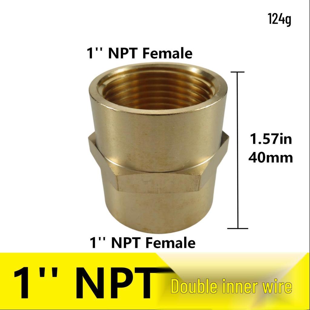 Латунный переходник для трубы, наружная резьба NPT 1/2", шестигранник 1", наружная резьба NPT