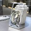 Прозрачный чехол для телефона с изображением монет и долларов для IPhone17 16 15 13 14 12 11 Pro Max 14 15 Plus 17air Ударопрочный чехол Силиконовый Мягкий Fundas