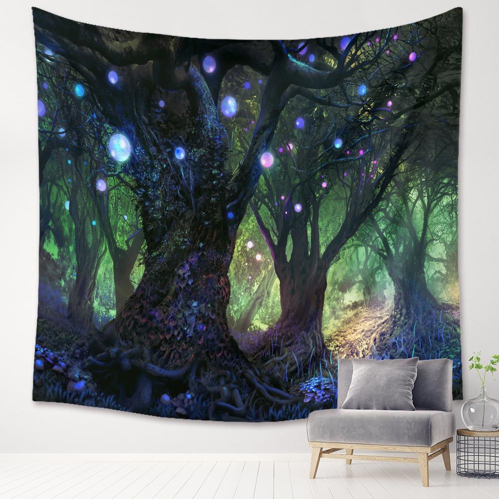 Fantasy Forest Pattern Tapestry Home Wall Decoration Tapestry Bedroom Living Room Tapestry