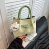 Handbag Bag Women's Spring New Vegetable Basket Bucket Bag Slack Pleated Fashion Shoulder Messenger Bag