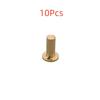 10Pcs Set Golf Club Weight Head Accessories Shaft Plug Assembling Kits Copper Nail Brass Swing Carbon/steel Size .370/.335/.350