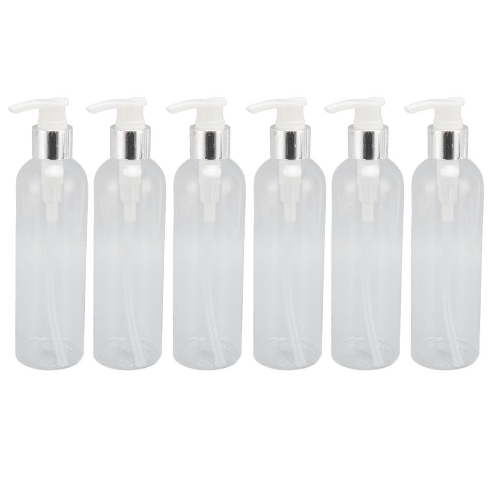 Прозрачный пластиковый дозатор для бутылок с насосом, пустой многоразовый насос для бутылок с массажным маслом для шампуня-кондиционера