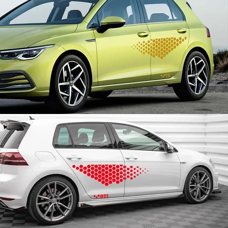 Боковые наклейки на дверь автомобиля для Volkswagen VW Golf 4 5 6 7 TSI TCR GTD GTI MK4 MK5 MK3 MK2 MK7 Polo, автоаксессуары, виниловые наклейки