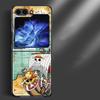 Hard Phone Cover Case for Samsung Galaxy ZFlip5 Z Flip 7 6 5 4 3 ZFlip6 ZFlip3 ZFlip4 ZFlip7 FE One Piece Captain Luffy