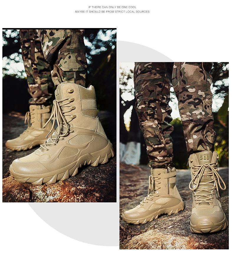 Мужские высокие ботинки для приключений, боя, пешего туризма, тренировок и кемпинга