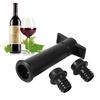 Bottle Vacuum Pump Sealer 1Set Bottle Vacuum Sealed W/2 Wine Storage Bottle Stoppers Pump Preserver Air Sealer Plug