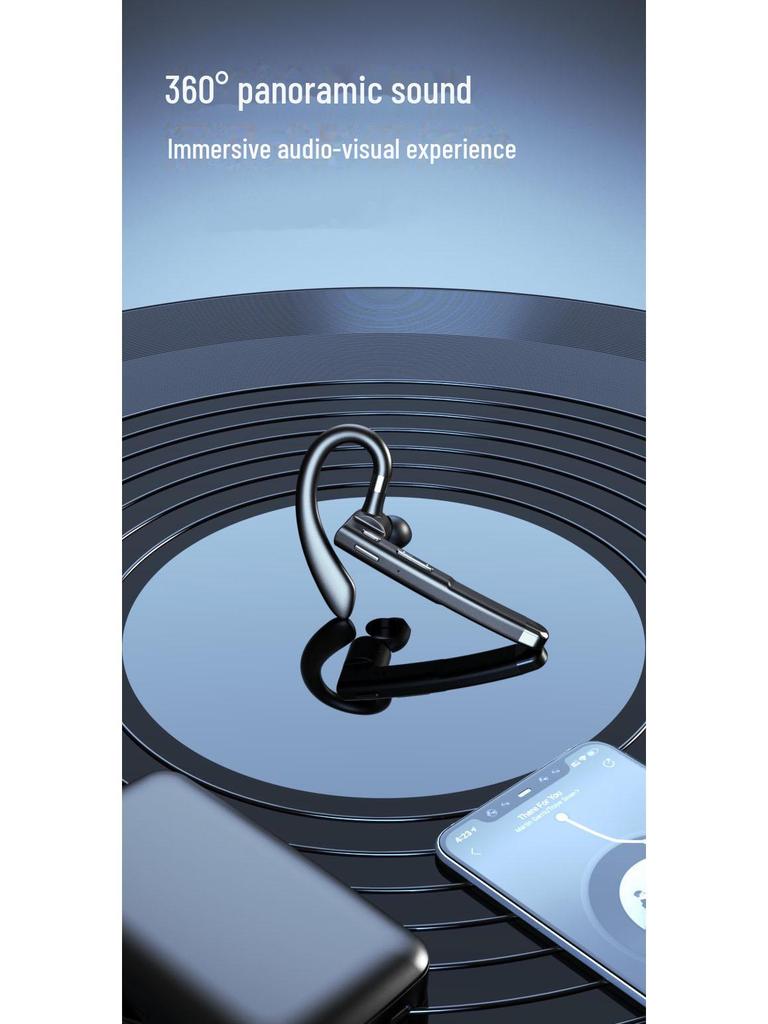 Bluetooth-гарнитура YYK-520 Gen 2: Беспроводная, с длительным сроком службы батареи, шумоподавлением, бизнес-модель с креплением на ухо