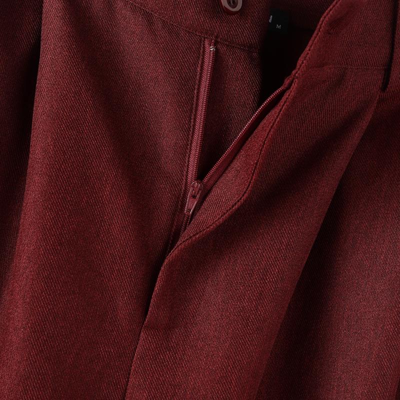 INCERUN Осенние мужские брюки с молнией на талии, повседневные, мешковатые, с широкими штанинами, длинные