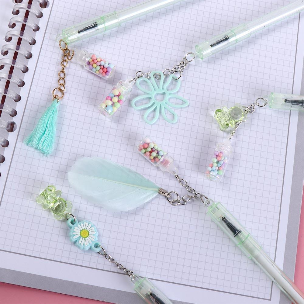 Office Supplies for Girl Student Bear Stationery Erasable Pen Gel Pen Signature Pen Pendant Pen
