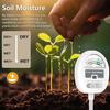 4-in-1 Soil Test Moisture Meter with Adjustable Probe High Accuracy No Battery Required Portable Light Nutrient Tester pH Meter
