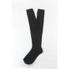 Women's 3 Ribbon Detail Cotton Black Laptop Socks Garter Height Black Tall Socks