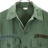 US ARMY 70s Cotton Satin BDU Vintage DSA Long sleeve Military shirt Men's Used