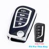 2/3/4 кнопки для Toyota Auris Corolla Reiz Avensis Verso Yaris Aygo Rav4 Scion TC IM TPU чехол для ключа автомобиля крышка пульт оболочка брелок