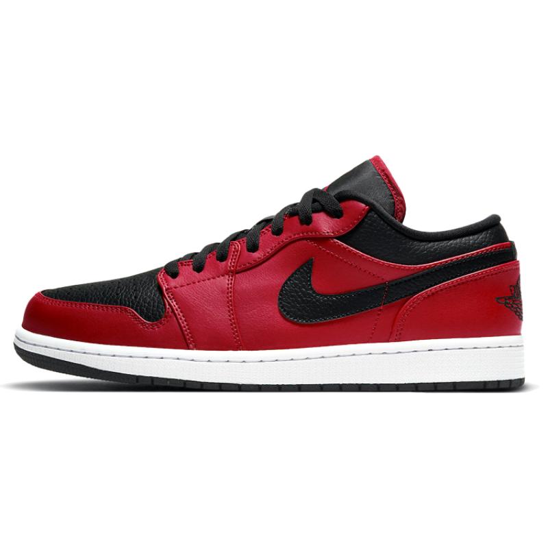 Air Jordan 1 Low 'Reverse Bred Pebbled Swoosh' Jordan 553558-605