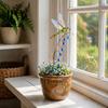Miniature Fairy Garden Supplies Window Charm Stakes, Whimsical Nature Collection Ornaments Decorative Plant Stake, Stakes for Flower Pots Decorations