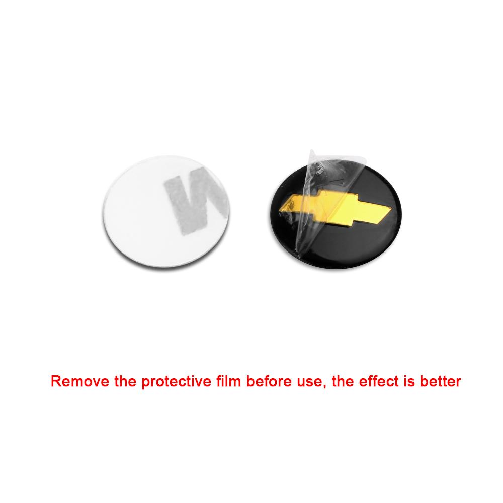 BQIXN1 10/20pcs 14mm Car Key Remote Fob Decal Key Shell Sticker For Chevrolet Cruze Captiva Lacetti Aveo Malibu XL Trax Camaro Colorado
