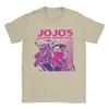 Kujo Jotaro JoJos Bizarre Adventure T Shirts for Unisex Pure Cotton TShirts Round Collar Tee Shirt Short Sleeve Clothing Summer