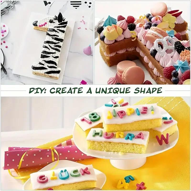 Форма для торта в виде цифры и буквы, нержавеющая сталь, формы для выпечки на день рождения и годовщину свадьбы, креативная форма