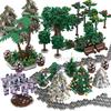 MOOXI City Farm MOC Parts Figures Building Blocks Set Plant Tree Leaf Flower Grass Garden Model Friends Bricks Toys For Children