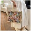 Printed Women'S Handbag Linen Tote Bag Cartoon Tote Bag Spacious Lightweight Eco-Friendly Versatile