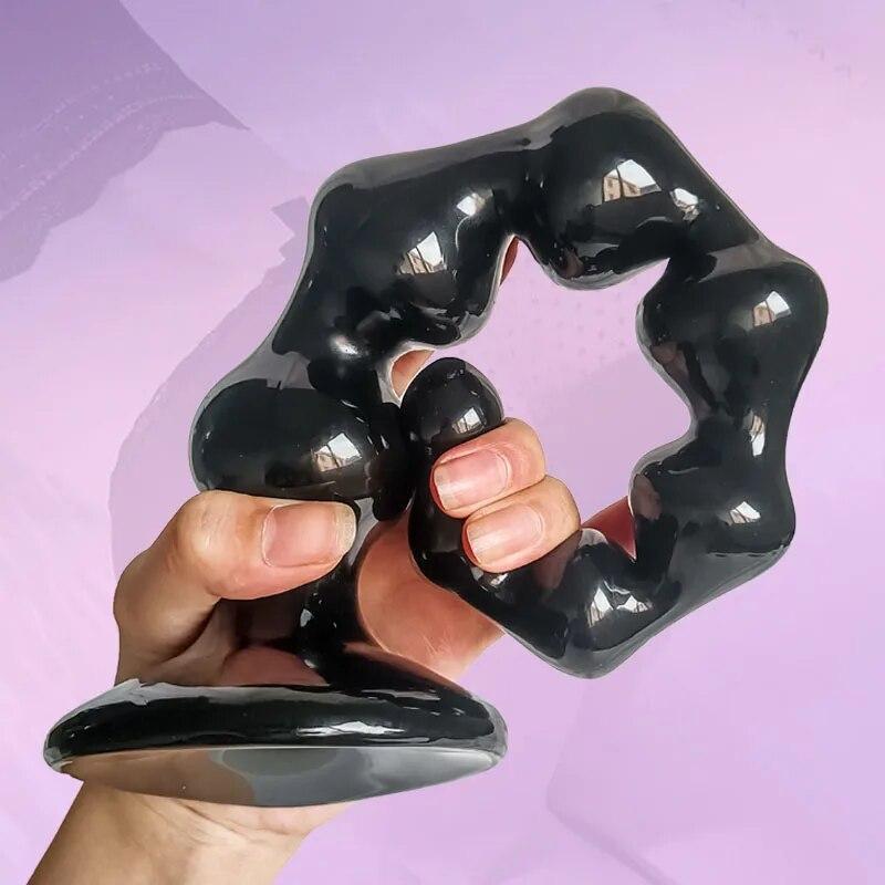 Анальная пробка Дилдо Длинные бусины Присоска Большой Расширитель Ануса Массажер Простаты Муж Эротические Товары Для Взрослых Секс Игрушки