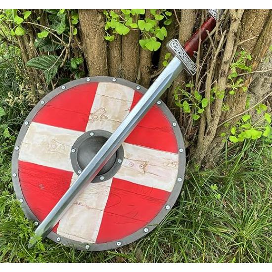 Средневековый деревянный щит викингов/знак тамплиеров щит викингов Valhalla Viking Shield