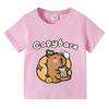 Summer Pure Cotton Men's T-shirt Cartoon Capibara Printed Short Sleeve Fashion Y2k Men T-shirt Baby Tee Casual Breathable Top