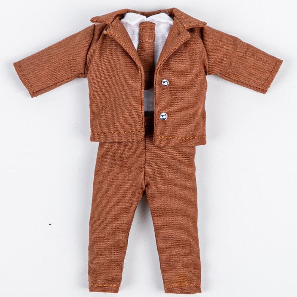 Mini Doll Coat Trousers Cute OB11 Doll Clothes for 1/11 OB11/Obitsu11Dolls/1/12Bjd Dolls