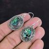 Серьги из ракушек Abalone, винтажные серьги с настоящими драгоценными камнями, серьги из стерлингового серебра 925 пробы, серьги ручной работы, висячие серьги, подарки для жены