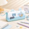 Patchwork Style Polka Dot Pencil Case Polka Dot Pen Storage Bag  Stationery Storage