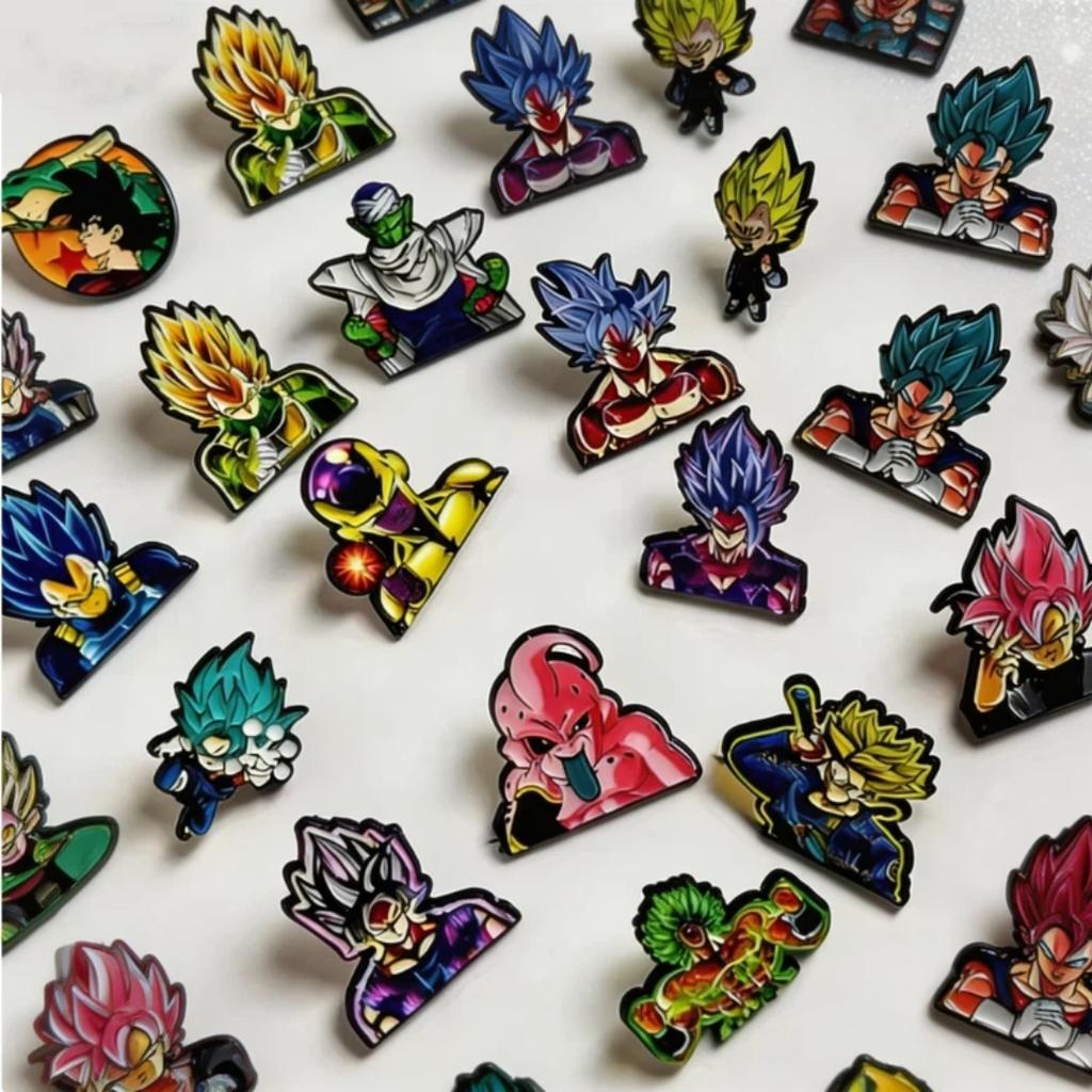 Мультяшный Аниме Dragon Ball Забавный Металлический значок-брошь аксессуар Персонаж Креативный DIY Сборка Булавка Одежда Декоративные Украшения Подарок Подарки Друзьям игрушка
