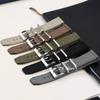 Linen Nylon Watch Straps 20mm 22mm for Smart Watch Bracelet Belt Quick Release Watchband for Men Military Army Sport Wrist Bands