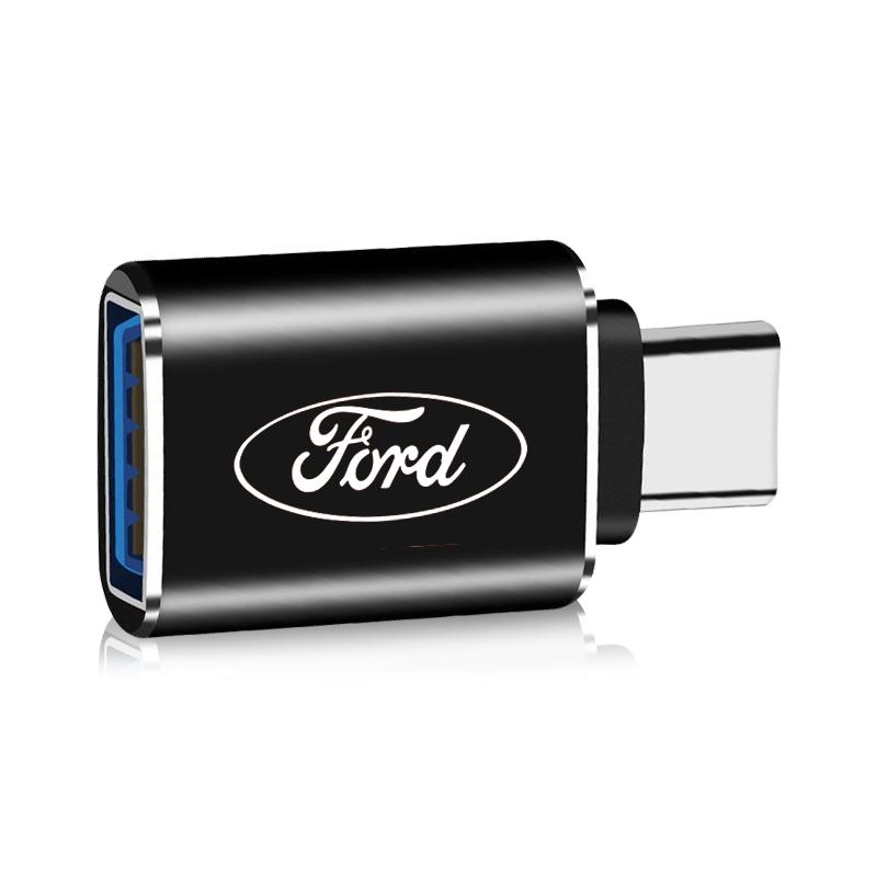 1 шт. Автомобильный USB Type C кабель-конвертер Адаптер для зарядки Автоаксессуары для Ford Mustang SHELBY GT 500 350 Кабриолет V Mach e Водонепроницаемый