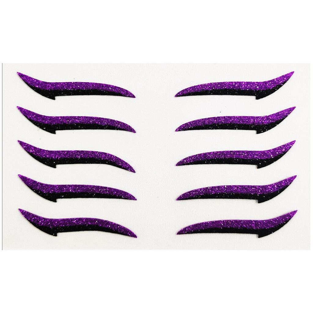Fake Glitter Eyeliner Sticker Self-adhesive Party Makeup Eyeliner Sticker Magic Double Eyelid Tape Cat Eye Makeup Cosmetic Tools