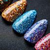 10 цветов блестящие хлопья для ногтей голографические круглые лазерные блестки порошок дизайн ногтей DIY украшения