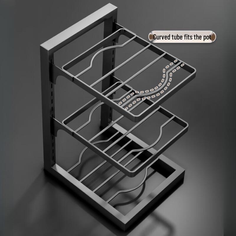 Yunshuang 4-ярусная кухонная полка для хранения из нержавеющей стали