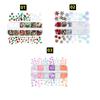 Holographic Laser Nail Decoration 12 Grids Plum Christmas Series Butterfly Nail Glitter Sequins