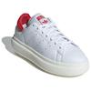 Adidas Stan Smith Platform White Scarlet Женские кроссовки Cloud-White Off-White Better-Scarlet IE0452