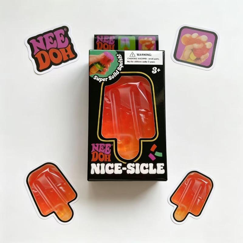 2026 Needoh Nice-Sicle Мороженое на палочке Сенсорная игрушка-сквиш Супер Стресс Мороженое Облегчение Для Детей Взрослых Лето Easfestival Подарки