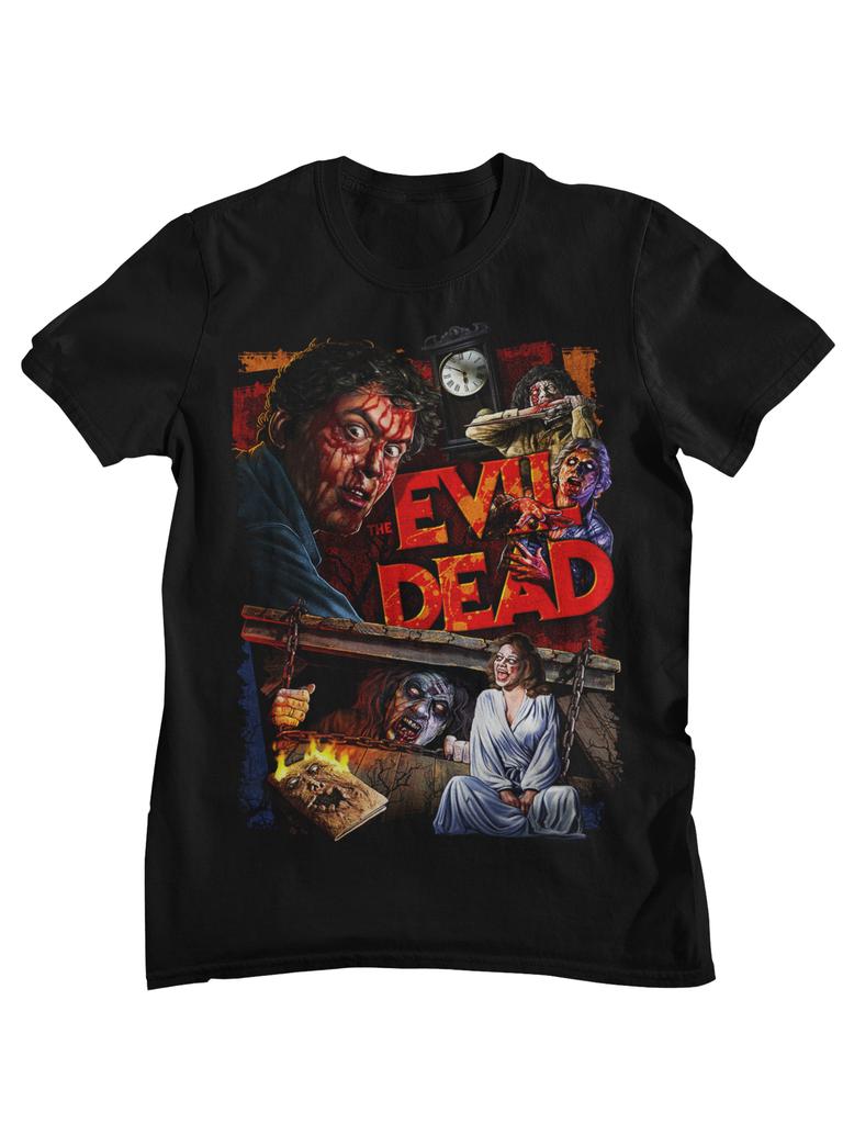 Evil Dead Dead By Dawn Retro Horror Movie Graphic TShirt Unisex Women Casual Cotton Streetwear Tops