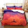 Comfortable Anime Print Bedding Set With Duvet Cover And Pillowcases King Queen Twin Sizes For All Ages