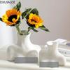 Современные творческие керамические изделия, бюст, скульптура тела, художественная ваза, цветочная композиция для гостиной, украшение рабочего стола, украшение для дома