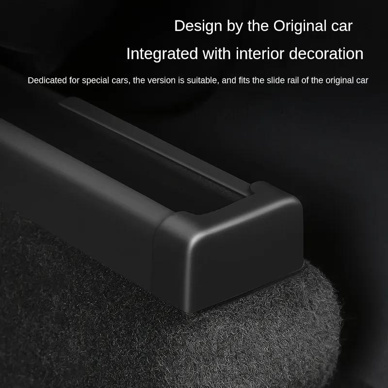 4 Защитные заглушки направляющих задних сидений для Tesla Model Y Juniper Model 3 Highland 2025 Защитные накладки для сдвижных задних сидений Автоаксессуар